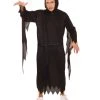 HPO Adult Men's Scream Hooded Robe 2 Pc Costume | Black Halloween Costume