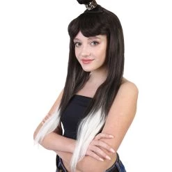 HPO Cavewoman Wig | Long Black Halloween Womens Wig | Premium Breathable Capless Cap 10 HPO Cavewoman Wig | Long Black Halloween Womens Wig | Premium Breathable Capless Cap