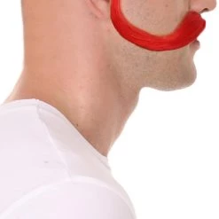 HPO Troll World Tour | Men's Troll Red Straight Handle Bar Mustache