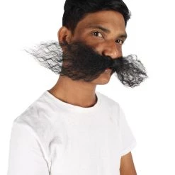 HPO Men's Dr Egg Head Mechanical Genius Curly Mustache Multiple Color Options