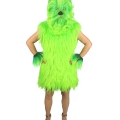 HPO Unisex Women's Hairy Warrior Ape Military Leader Resistance Fighter Multiple Colors Option Cosplay Unisex Costume And Wig Bundle