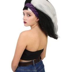 HPO Vampire Womens Wig | Jumbo Super Size Vampire Character Cosplay Halloween Wig | Premium Breathable Capless Cap Men's