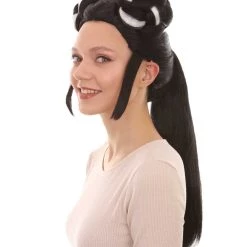 HPO Women's Womens Singer Bun Wigs Collection | Eurovision Song Contest | Celebrity Wigs | Premium Breathable Capless Cap