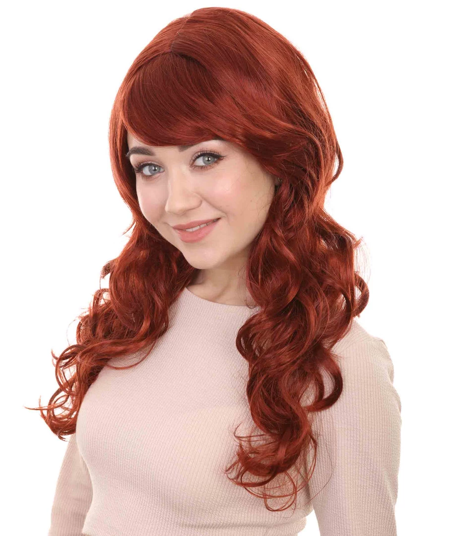 HPO Women's Womens Long Curly Super Model Wig | Natural Looking Fancy Wig Premium Breathable Capless Cap 6 HPO Women's Womens Long Curly Super Model Wig | Natural Looking Fancy Wig Premium Breathable Capless Cap