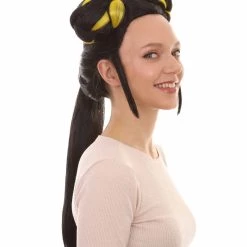 HPO Women's Womens Singer Bun Wigs Collection | Eurovision Song Contest | Celebrity Wigs | Premium Breathable Capless Cap