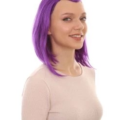 HPO Women's Womens Animation Wig | Purple TV/Movie Wigs | Premium Breathable Capless Cap
