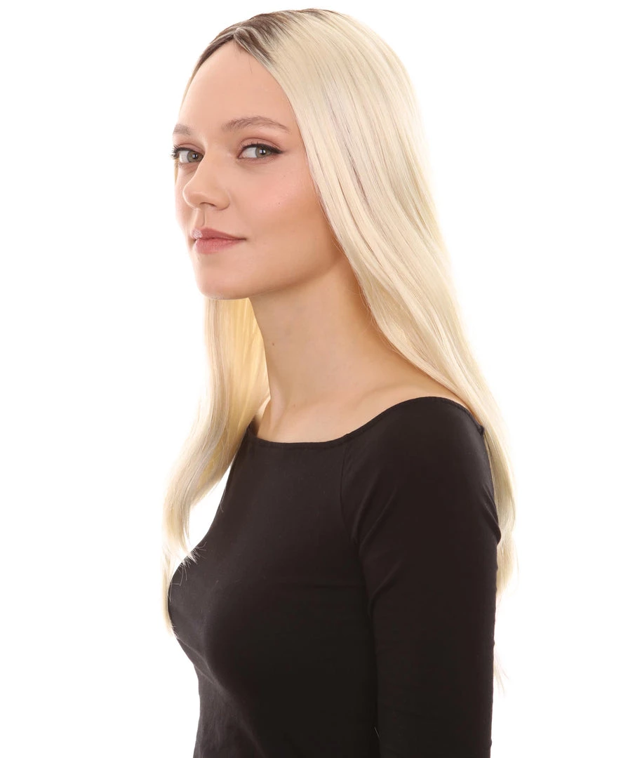 HPO Evil Bride Adult Women's Wig | Blond Cosplay Halloween Wig | Premium Breathable Capless Cap 9 HPO Evil Bride Adult Women's Wig | Blond Cosplay Halloween Wig | Premium Breathable Capless Cap