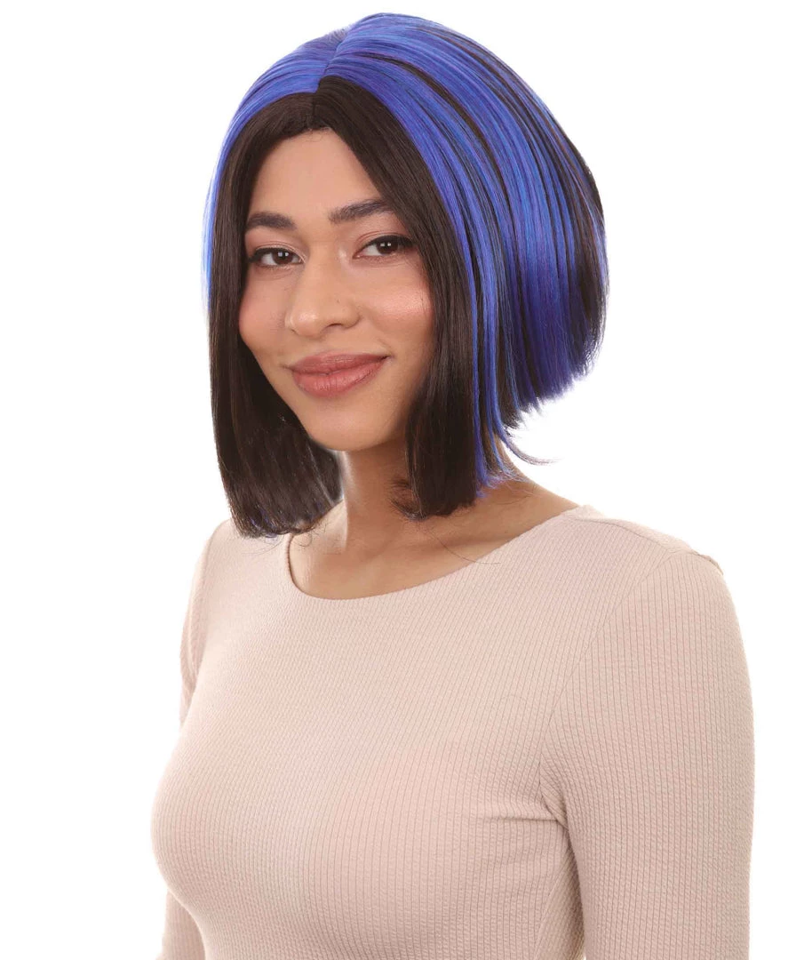 HPO Womens Monster Cosplay Wig | Purple & Black TV/Movie Wigs | Premium Breathable Capless Cap Women's 1 HPO Womens Monster Cosplay Wig | Purple & Black TV/Movie Wigs | Premium Breathable Capless Cap Women's