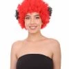HPO Beetle Unisex Wig | Jumbo Insect Red Super Size Cosplay Halloween Wig | Premium Breathable Capless Cap Women's