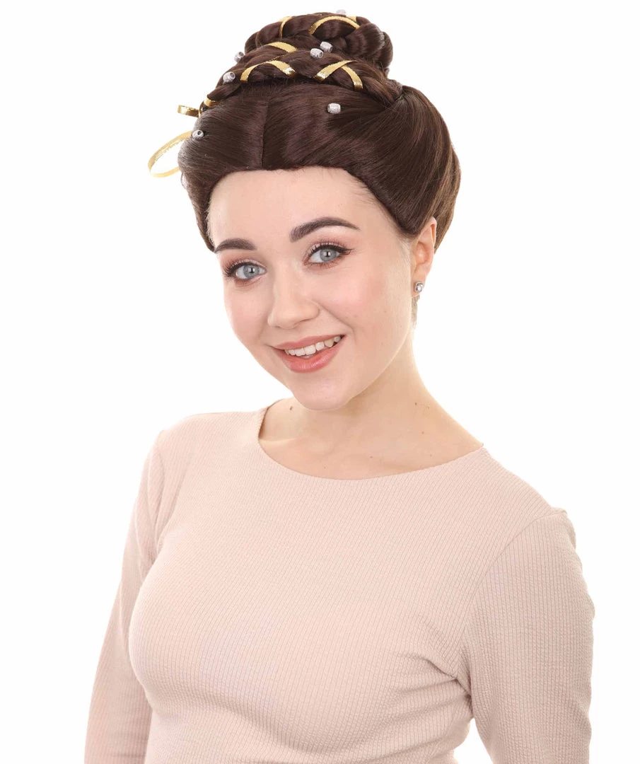 HPO Womens Princess Wig | TV/Movie Adult Wigs | Premium Breathable Capless Cap Women's 2 HPO Womens Princess Wig | TV/Movie Adult Wigs | Premium Breathable Capless Cap Women's