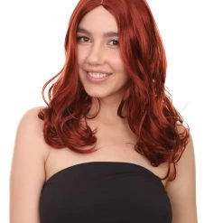 HPO Men's Superstar Long Wavy Womens Wig | Sexy Cosplay Party Halloween Wig | Premium Breathable Capless Cap
