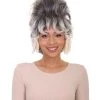 HPO Women's Womens Victorian Ghost Wig | Black & White Historical Wigs
