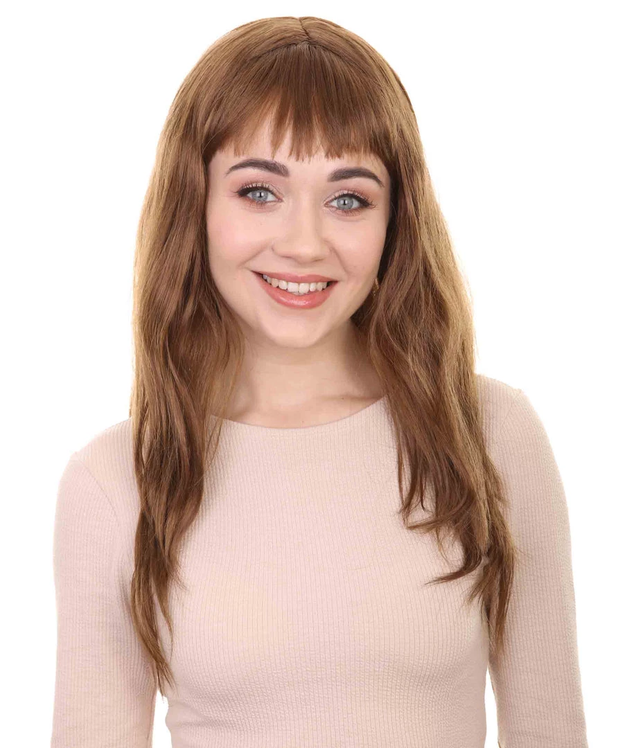 HPO Women's Womens Adult Drama Wig | Brown TV/Movie Wigs | Premium Breathable Capless Cap 1 HPO Women's Womens Adult Drama Wig | Brown TV/Movie Wigs | Premium Breathable Capless Cap