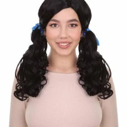 HPO Womens Farm Girl Wig | Traditional Cowgirl Colonial Character Halloween Wig | Premium Breathable Capless Cap Women's