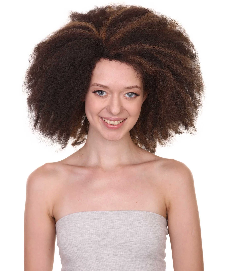 HPO Short Afro Kinky Curly Unisex Wig | Party Ready Fancy Cosplay Halloween Wig | Premium Breathable Capless Cap Women's 1 HPO Short Afro Kinky Curly Unisex Wig | Party Ready Fancy Cosplay Halloween Wig | Premium Breathable Capless Cap Women's