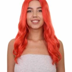 HPO Women's TV Movie Super Hero Wig | Red Wigs | Premium Breathable Capless Cap