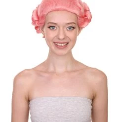 HPO Women's Adult Womens Wig | Pink Vintage Wigs | Premium Breathable Capless Cap