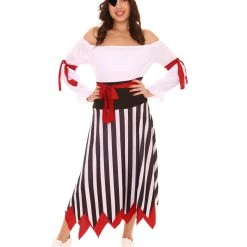 HPO Adult Women's Pirate Costume | Multi Halloween Costume