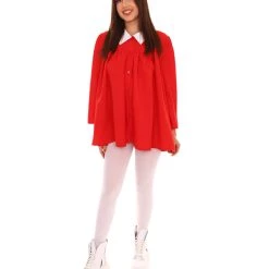HPO Adult Women's Sleeves Dress Celebrity Costume | Red Cosplay Costume