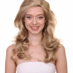 HPO Women's TV Movie Wig | Golden Blonde Wig | Premium Breathable Capless Cap