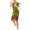HPO Women's Cosplay Adventurous Elf Costume | Dark Green Color