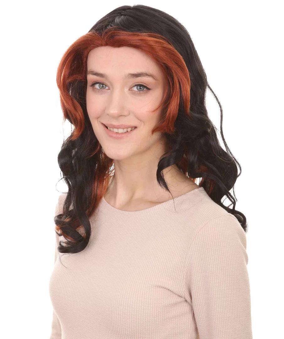 HPO Women's Womens Monster Wig | Black And Orange TV/Movie Wigs | Premium Breathable Capless Cap 2 HPO Women's Womens Monster Wig | Black And Orange TV/Movie Wigs | Premium Breathable Capless Cap