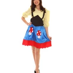 HPO Adult Women's Miss Gnome Costume | Multicolor Cosplay Costume