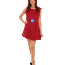 HPO Adult Women's Movie Costume | Red Cosplay Costume