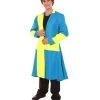 FLAGWIGS Adult Men's Sweden Flag Coat Costume | Patriotic Cosplay Costume