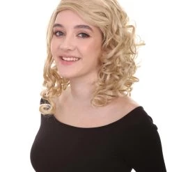 HPO Singer Curly Womens Wig | Party Ready Fancy Glamour Royal Wig | Premium Breathable Capless Cap Men's