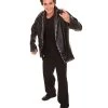 HPO Adult Men's PU Leather Jacket Costume | Black Cosplay Costume