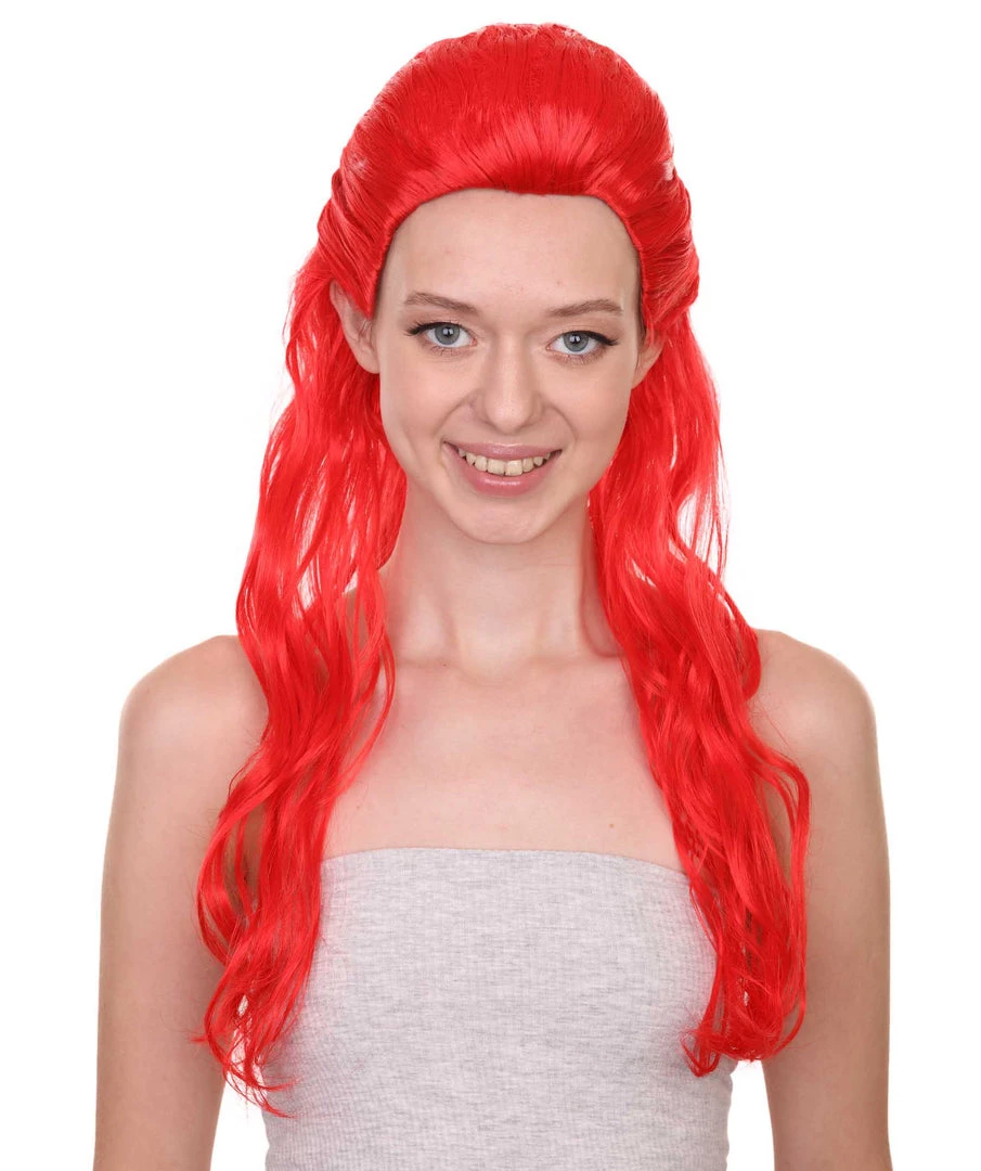 HPO Poison Womens Wig | Long Red Cosplay Wig | Premium Breathable Capless Cap Men's 1 HPO Poison Womens Wig | Long Red Cosplay Wig | Premium Breathable Capless Cap Men's
