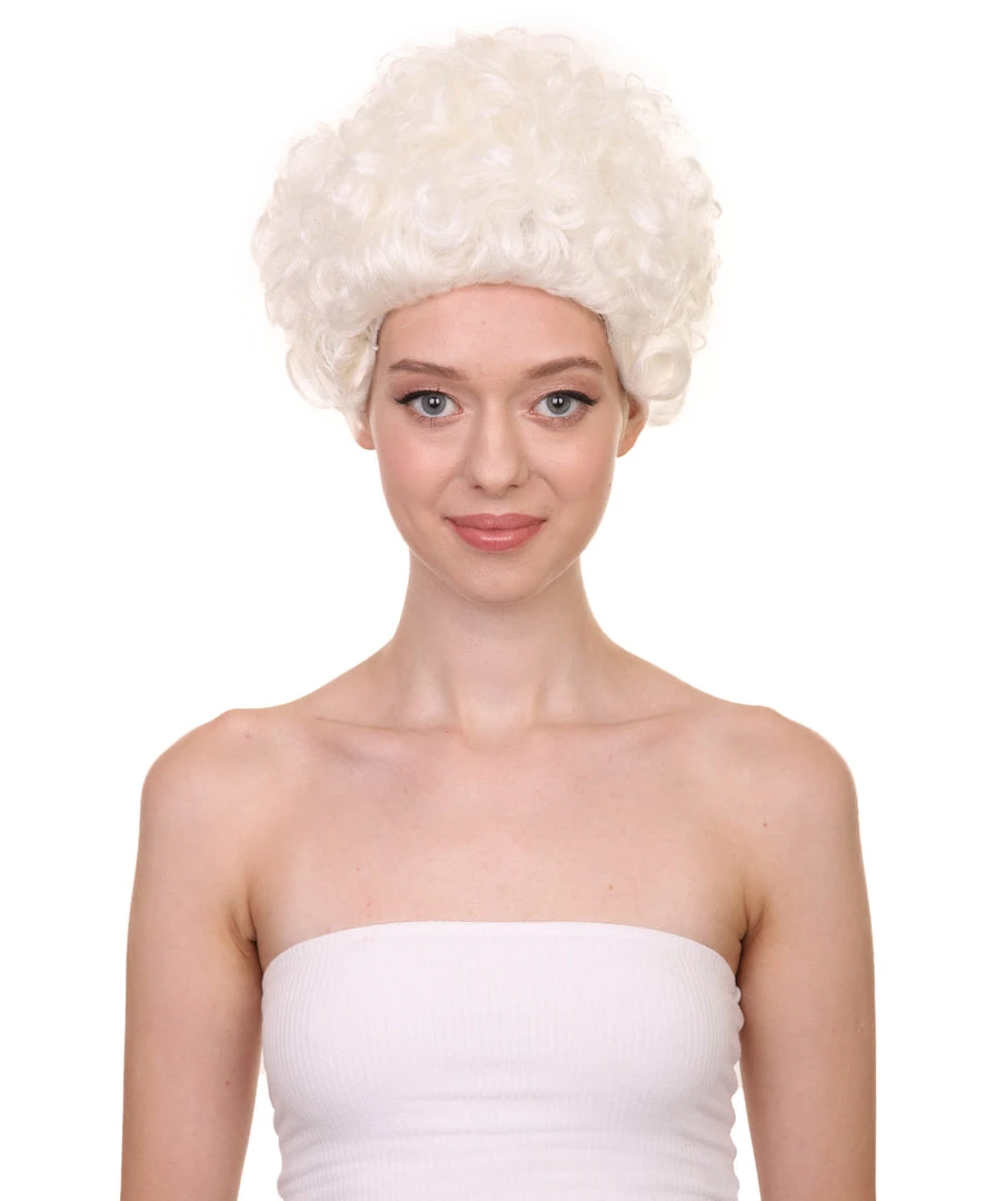 HPO Womens 18th Century Colonial Lady Wig | Lt. Blonde Historical Wig | Premium Breathable Capless Cap Women's 1 HPO Womens 18th Century Colonial Lady Wig | Lt. Blonde Historical Wig | Premium Breathable Capless Cap Women's