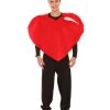 HPO Adult Men's Valentine's Day Heart Costume | Red And Black Cosplay Costume
