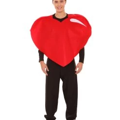 HPO Adult Men's Valentine's Day Heart Costume | Red And Black Cosplay Costume