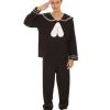 HPO Adult Men's Navy Sailor Costume | Black Cosplay Costume