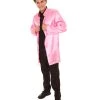 HPO Adult Men's Chinese Traditional Martial Arts King Fu Uniform Costume | Pink Cosplay Costume
