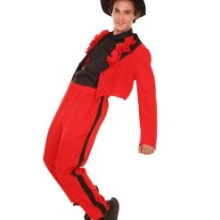 HPO Adult Men's Day Of The Dead Senor Horror Costume | Red Cosplay Costume