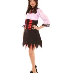 HPO Adult Women's Sexy Pirate Costume | Lt Purple Cosplay Costume