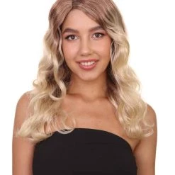 HPO Superwomen Marley Womens Wig | Blond Long Sexy Cosplay Party Halloween Wig | Premium Breathable Capless Cap