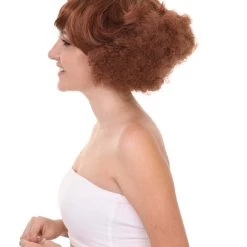 HPO Women's 1920's Hollywood Starlet Womens Wig | Brown Vintage Wig | Premium Breathable Capless Cap