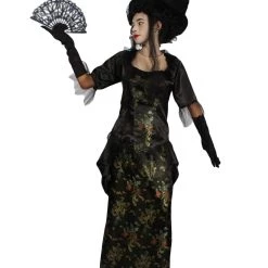 HPO Adult Women's Ghost Street Noble Deluxe Costume | Black Cosplay Costume