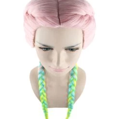 HPO Celebrity Inspired Womens Boxer Braid Wig | Cotton Candy Rainbow Celebrity Wig | Premium Breathable Capless Cap 15 HPO Celebrity Inspired Womens Boxer Braid Wig | Cotton Candy Rainbow Celebrity Wig | Premium Breathable Capless Cap