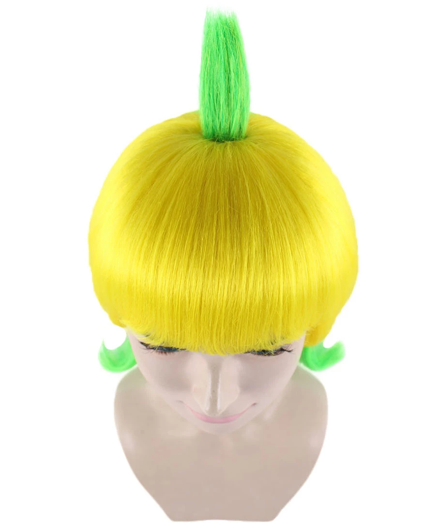 HPO Men's Banana Queen Womens Wig | Yellow Green Bob Cosplay Halloween Wig | Premium Breathable Capless Cap 7 HPO Men's Banana Queen Womens Wig | Yellow Green Bob Cosplay Halloween Wig | Premium Breathable Capless Cap