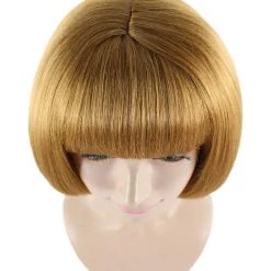 HPO Men's Celebrity Womens Casual Bob | Gold Bob Cosplay Halloween Wig | Premium Breathable Capless Cap 17 HPO Men's Celebrity Womens Casual Bob | Gold Bob Cosplay Halloween Wig | Premium Breathable Capless Cap