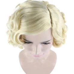 HPO Blonde Jazz Women Wig | Glamour Cosplay Halloween Wig | Premium Breathable Capless Cap
