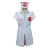 HPO Adult Women's Say Ahhh! Sexy Nurse Role Play Costume | White Cosplay Halloween Costume