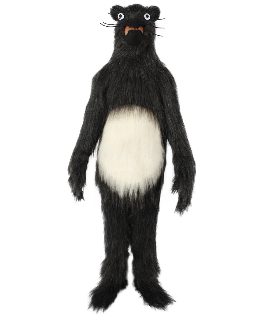 HPO White And Black Mouse Costume With Mask And Tail - Long Breathable Synthetic Fibers Bundle 2 HPO White And Black Mouse Costume With Mask And Tail - Long Breathable Synthetic Fibers Bundle