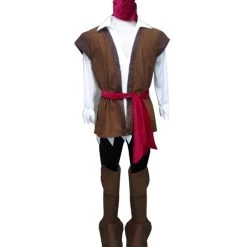 HPO Adult Men's Rogne Pirate Costume | Brown Cosplay Costume