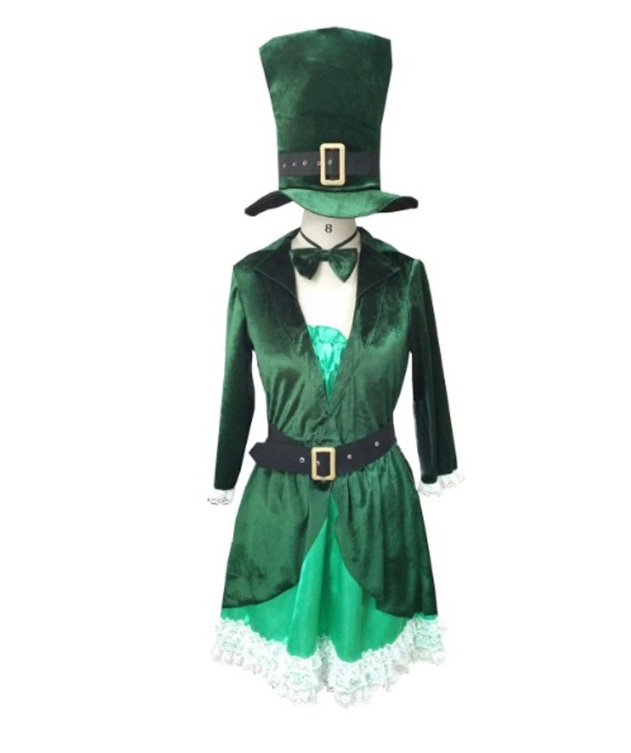 HPO Adult Women's Luscious Leprechaun Costume | Green Halloween Costume 2 HPO Adult Women's Luscious Leprechaun Costume | Green Halloween Costume